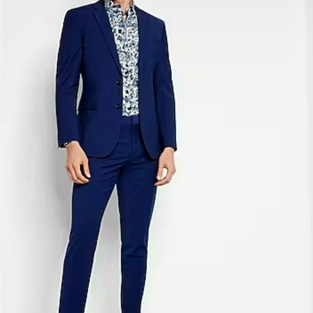 Express Navy Jacket & Pant Suit